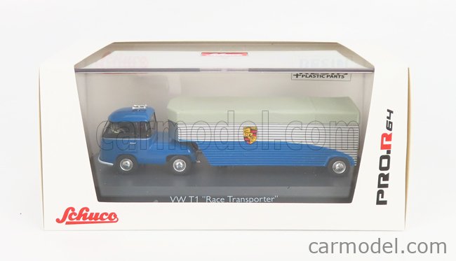 1:64 SCHUCO Vw T1B Continental Motors Porsche Car Transporter 1962