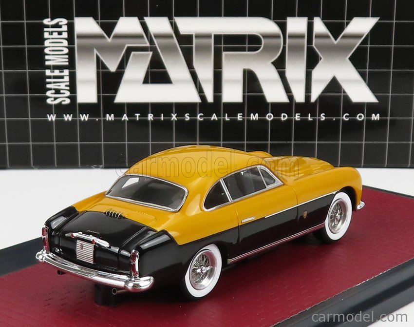 MATRIX SCALE MODELS MX50604-151 Masstab: 1/43  FERRARI 212 INTER COUPE ch.191 GHIA 1952 - PERSONAL CAR JUAN PERON YELLOW BLACK