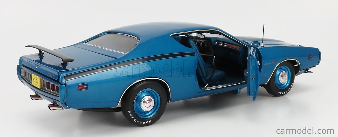 AUTOWORLD AMM1274/06 Scale 1/18 | DODGE CHARGER R/T COUPE 1971 BLUE MET