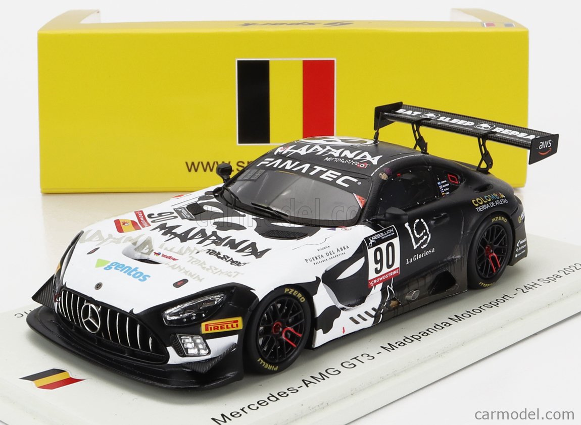 MERCEDES BENZ - GT3 AMG TEAM MADPANDA MOTORSPORT N 90 24h SPA 2022  S.WALKINSHAW - O.TUNJO - P.KUJULA - E.P.COMPANC