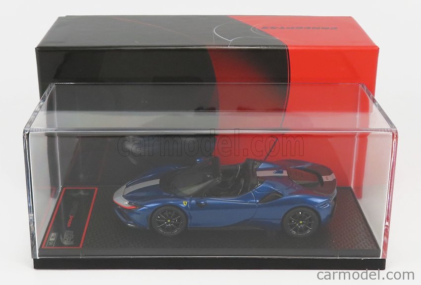 BBR Deluxe Series Ferrari SF90XX Spider in in Argento Nürburgring – Kind of Blu