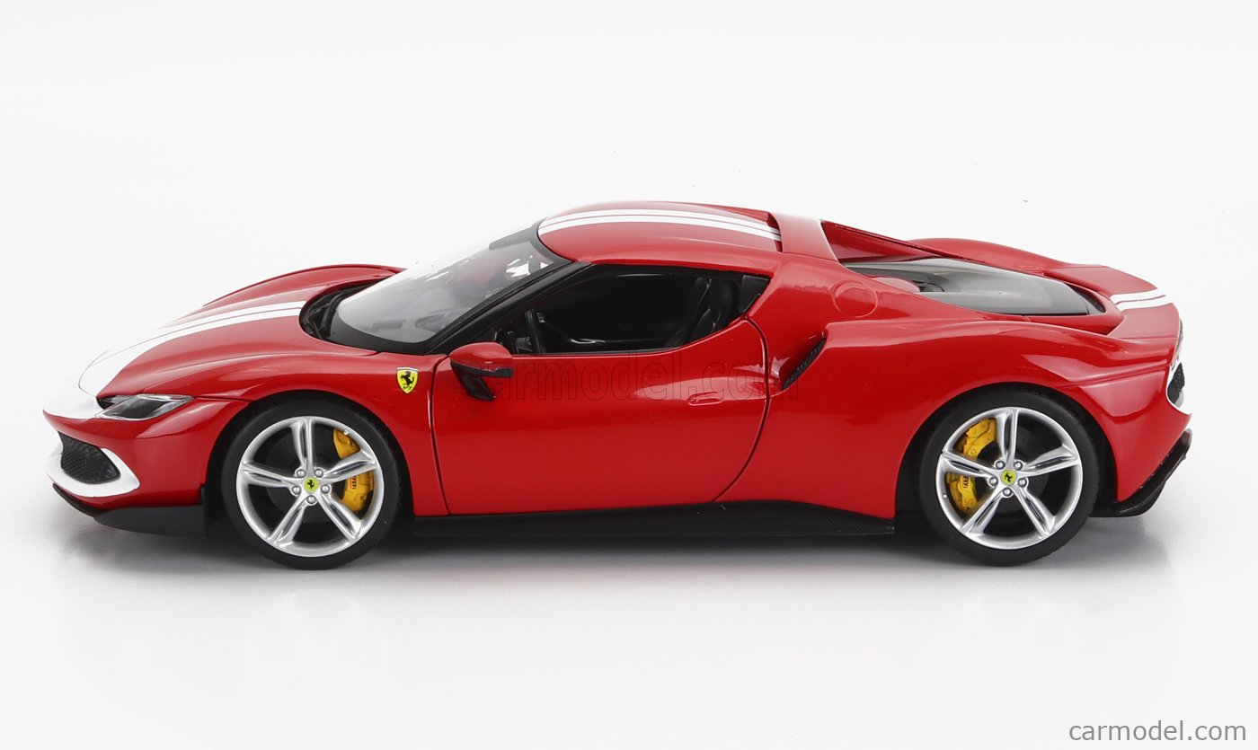 Bburago 1:18 Ferrari 296 GTB Assetto Fiorano year 2022 red / white