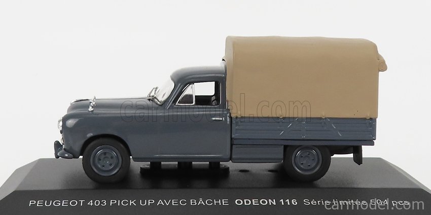 Odeon 1/43 - Peugeot 403 Pick Up Covered Grey