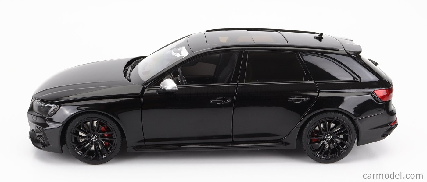 Audi RS 4 ミニカー 1/18 黒 Diecast model cars Audi RS4 1/18 Minichamps black jantes BBS