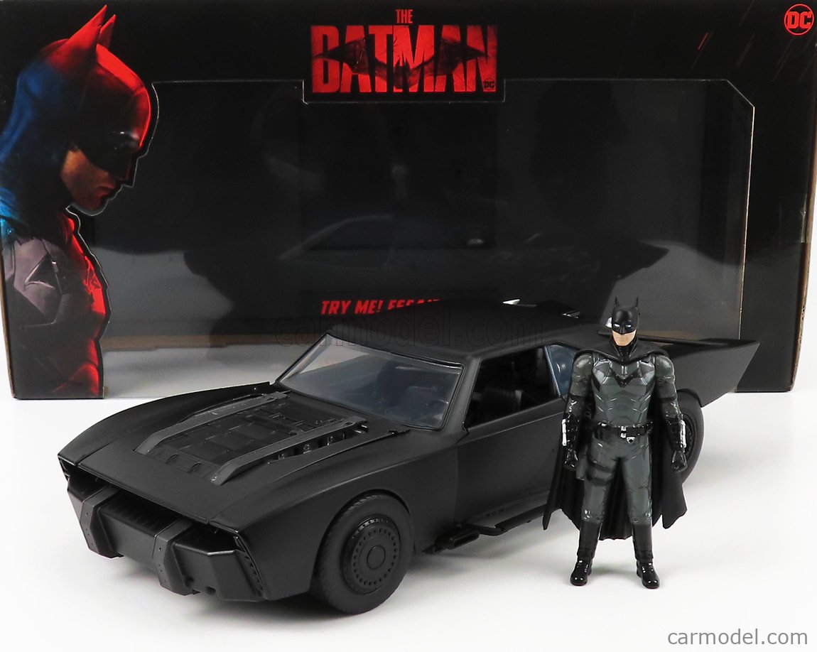 Jada Toys The Batman 253213008 Batmobile Voiture métal échelle 1:32 avec  Figurine en métal Collection Noir