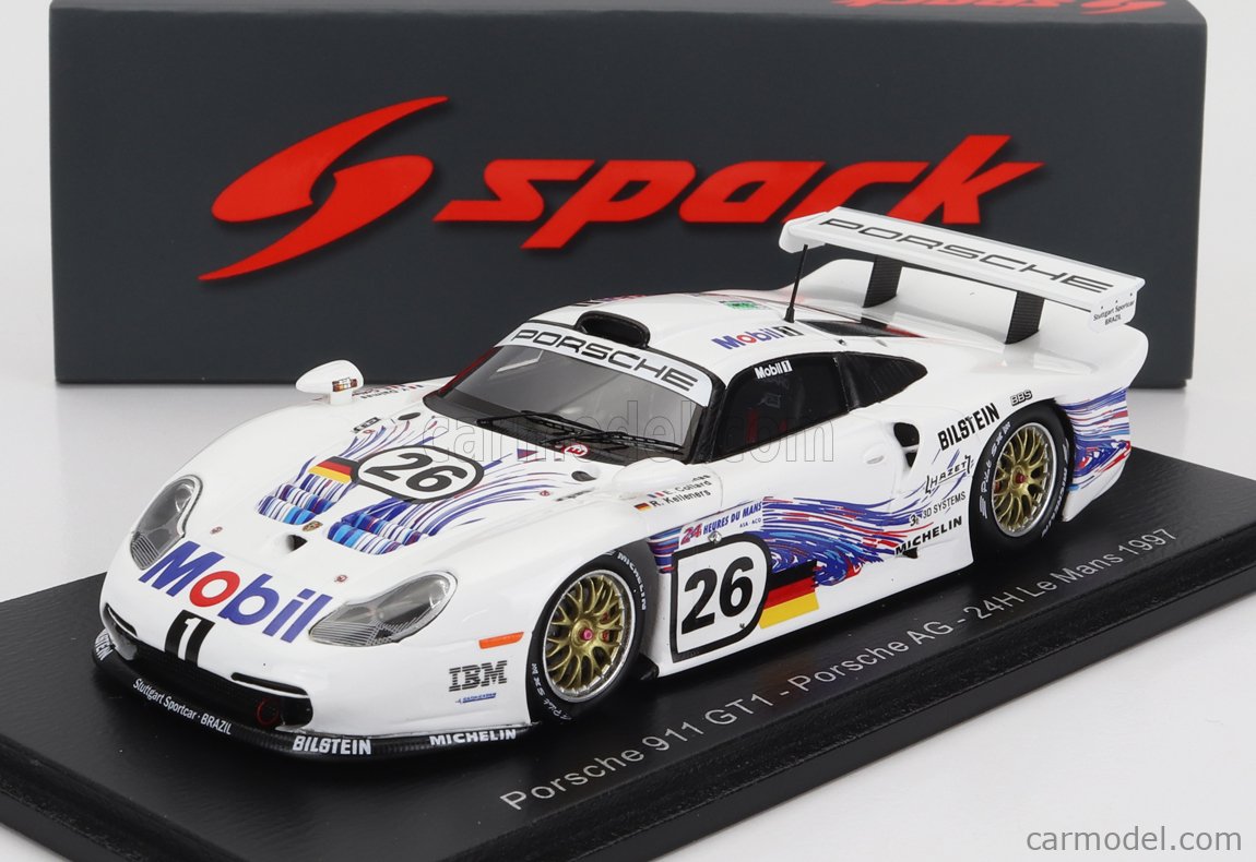 Diecast model cars Porsche 996 GT1 1/43 Spark 911 No.25 AG 24h Le Mans 1997