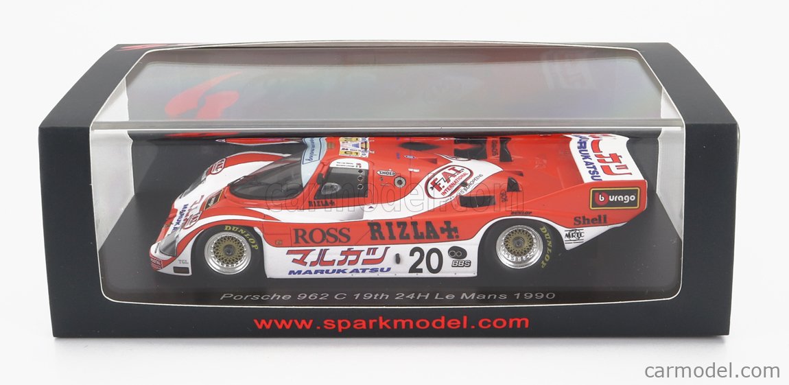 SPARK-MODEL S9881 Scale 1/43 | PORSCHE 962C 3.0L TEAM DAVEY N 20 24h LE ...