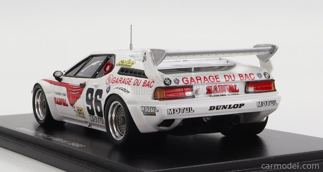 Spark S6400 BMW M1 N°96 - 24h Du Mans 1980 - Alliot/Guérin - 1/43 - Neuf