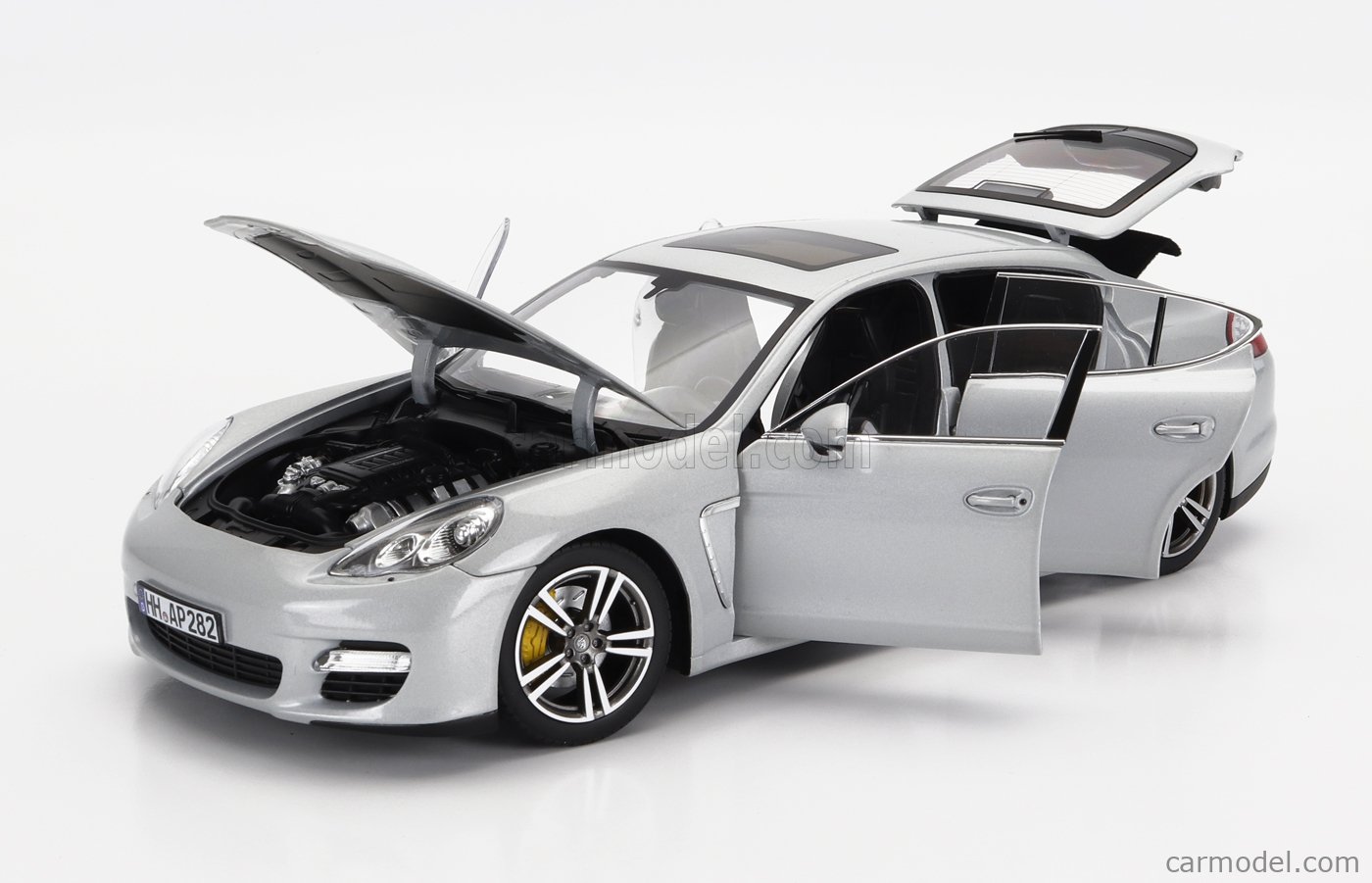 2009 Porsche Panamera Turbo Silver Metallic 1/18 Diecast Model Car By Norev  : Target