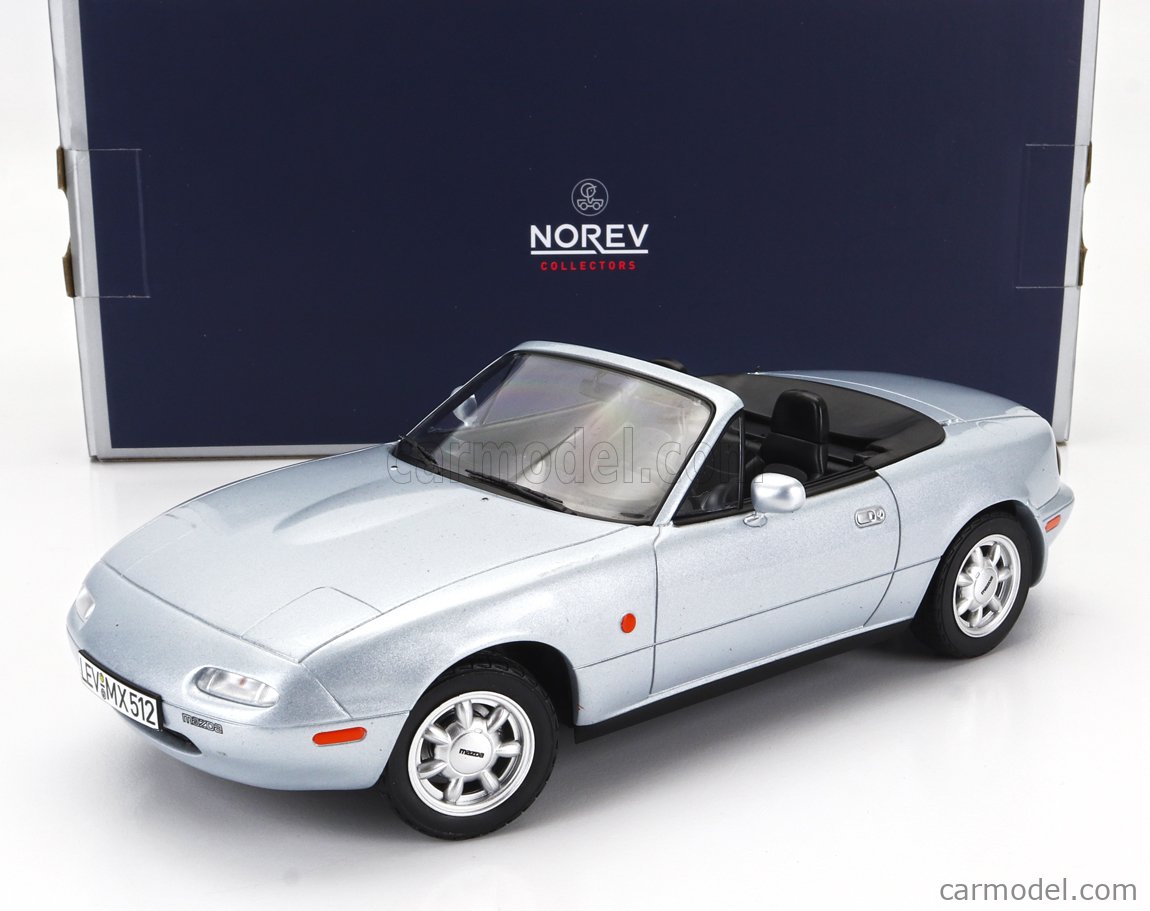Mazda MX-5 1/18 スケールモデル NOREV 188023 Scale 1/18 | MAZDA MX-5 SPIDER 1989 SILVER