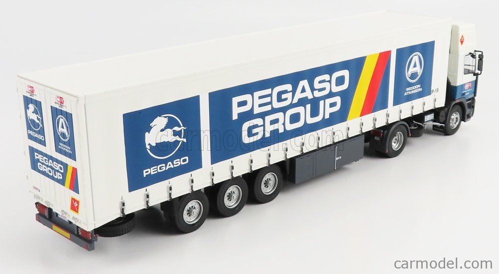 EDICOLA CAMAUESP003 Scale 1/43  PEGASO TRONER PLUS TRUCK TELONATO PEGASO GROUP 1988 WHITE BLUE