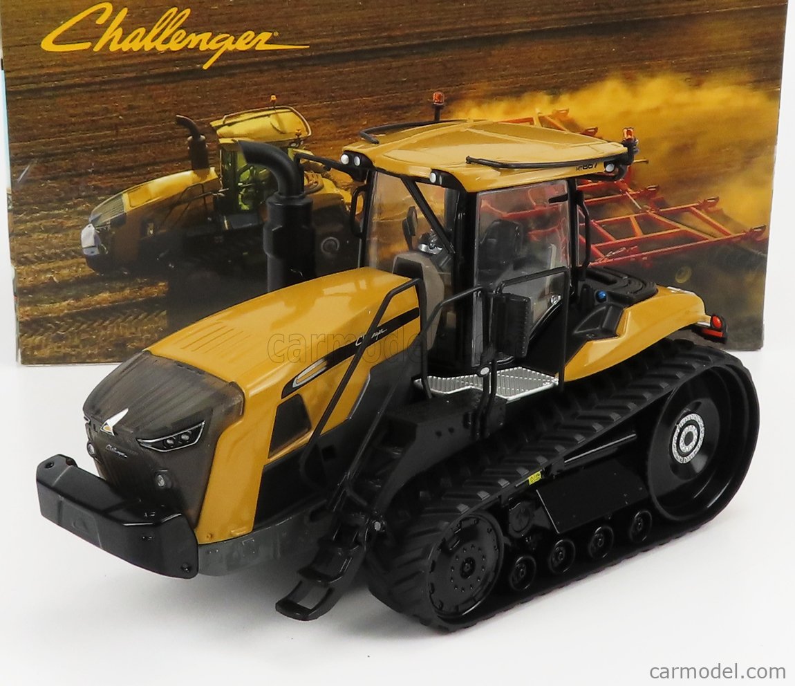 DM-MODELS 10654 Масштаб 1/32 | CHALLENGER MT867 TRACTOR CINGOLATO 2020  YELLOW BLACK