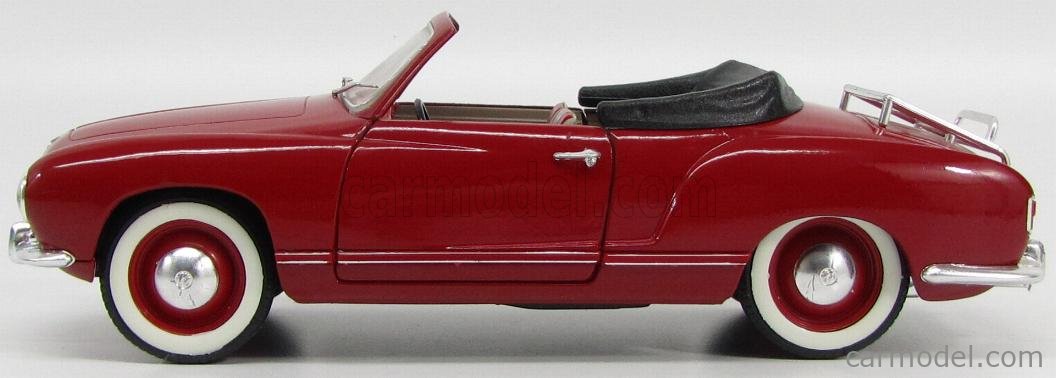 SOLIDO 8058 Scale 1/18 | VOLKSWAGEN KARMANN GHIA CABRIOLET 1957 RED