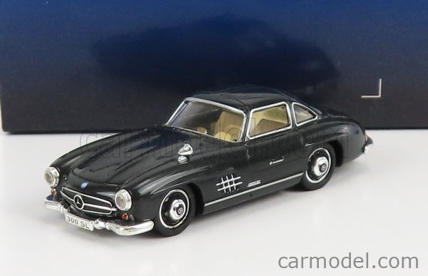 Ixo Mercedes 300SL Coupe Modellauto – Maßstab 1/43, Dunkelblau, Mit Vitrine & Sockel, Ca. 11 Cm Lang