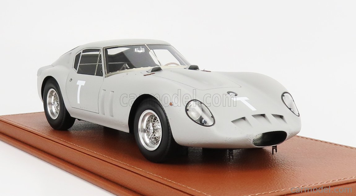 FERRARI - 250 GTO COUPE SPERIMENTALE PROTOTYPE TEST MONZA 1961 WITH  STIRLING MOSS DRIVER FIGURE - CON VETRINA - WITH SHOWCASE