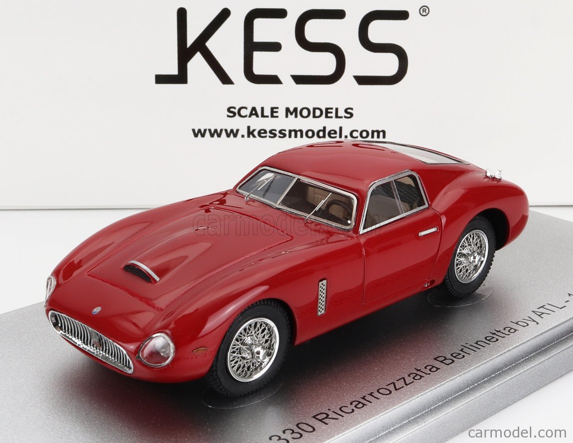 KESS-MODEL KE43014111 Escala 1/43  MASERATI 330 RICARROZZATA BERLINETTA BY ATL 1979 RED