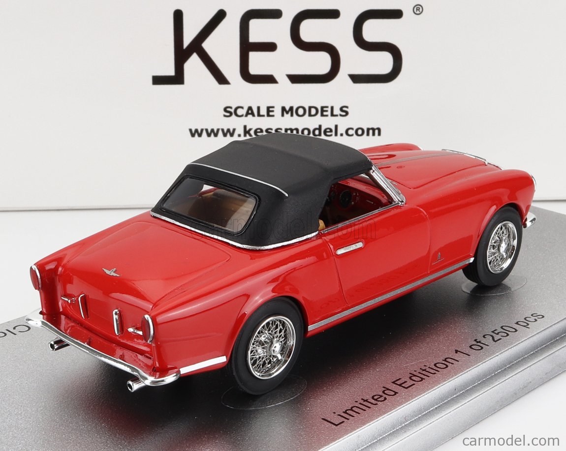 KESS-MODEL KE43056260 Scale 1/43  FERRARI 212 INTER sn0235EU CABRIOLET CLOSED 1952 RED BLACK