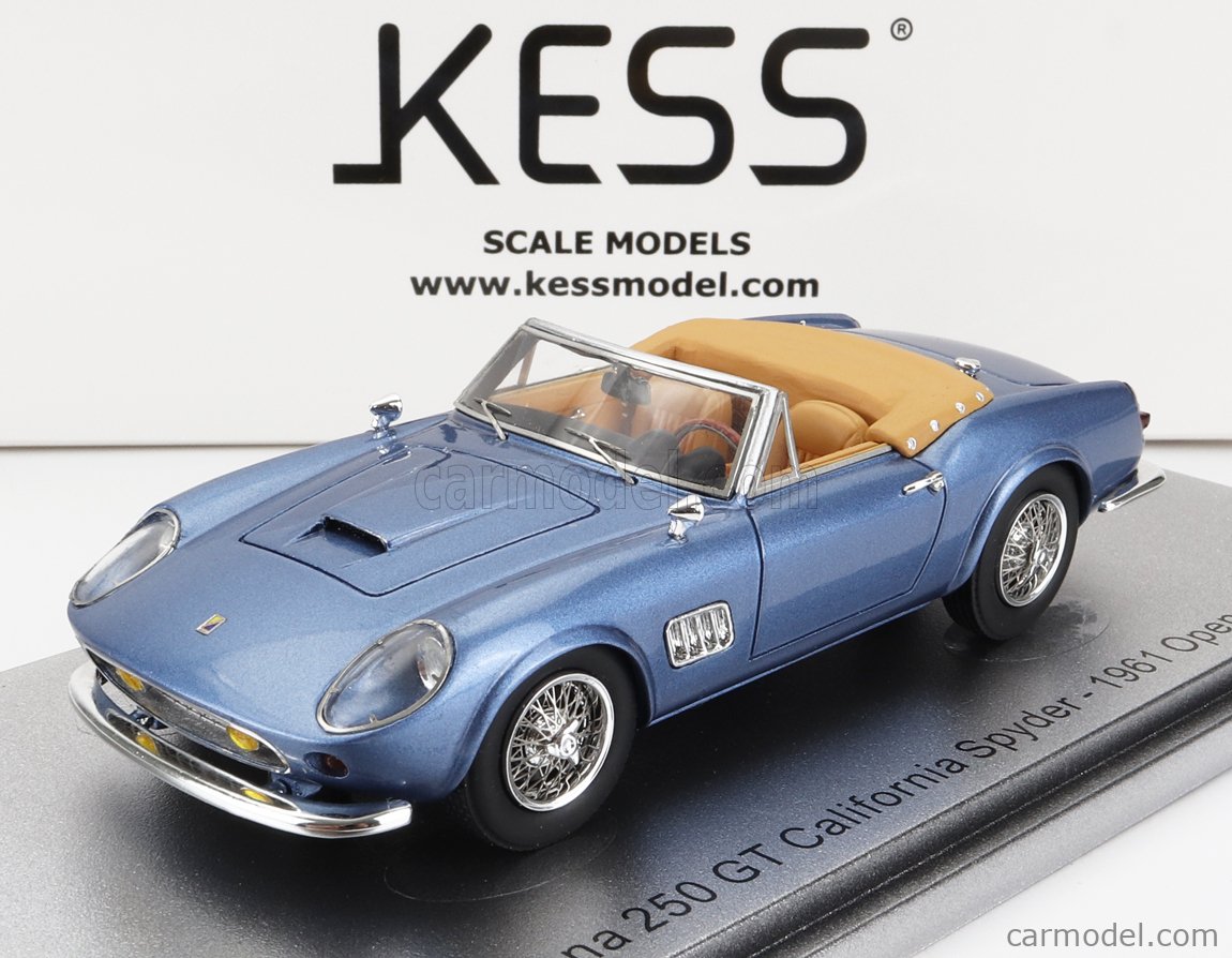 KESS-MODEL KE43058002 Scale 1/43  MODENA 250GT CALIFORNIA SPIDER OPEN 1961 LIGHT BLUE MET