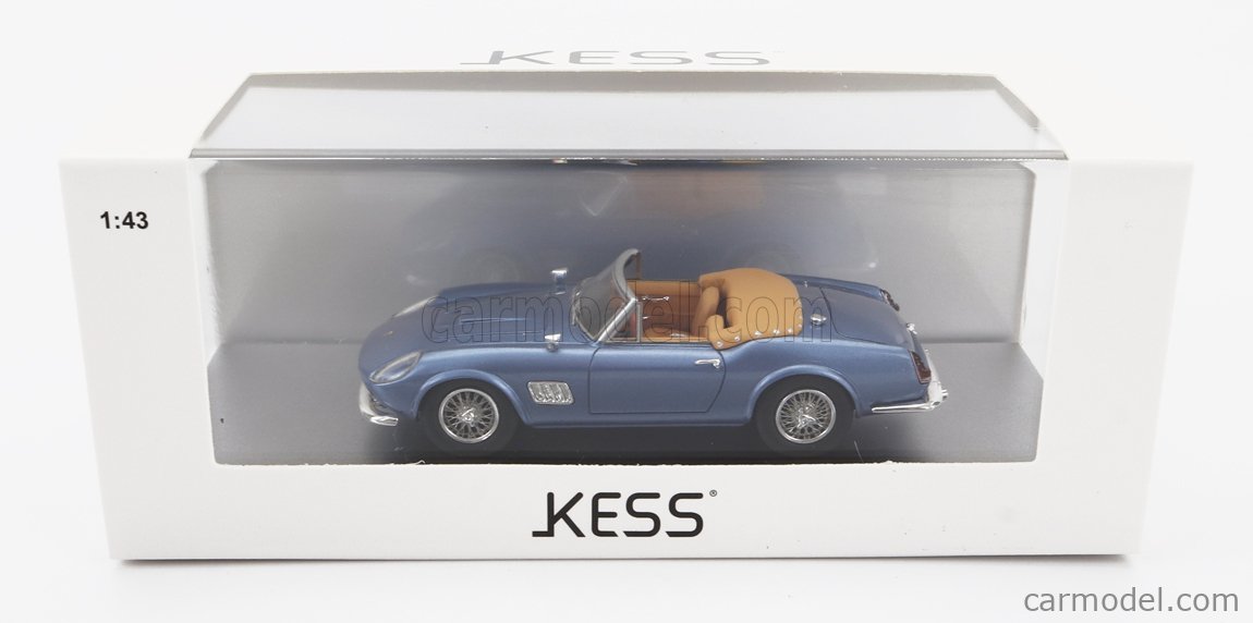KESS-MODEL KE43058002 Scale 1/43  MODENA 250GT CALIFORNIA SPIDER OPEN 1961 LIGHT BLUE MET