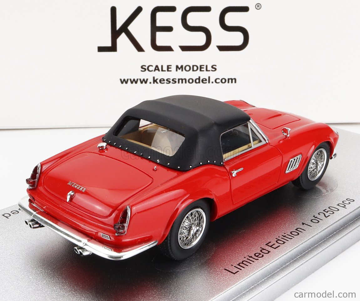 KESS-MODEL KE43058001 Scale 1/43  MODENA 250GT CALIFORNIA SPIDER CLOSED 1961 RED BLACK