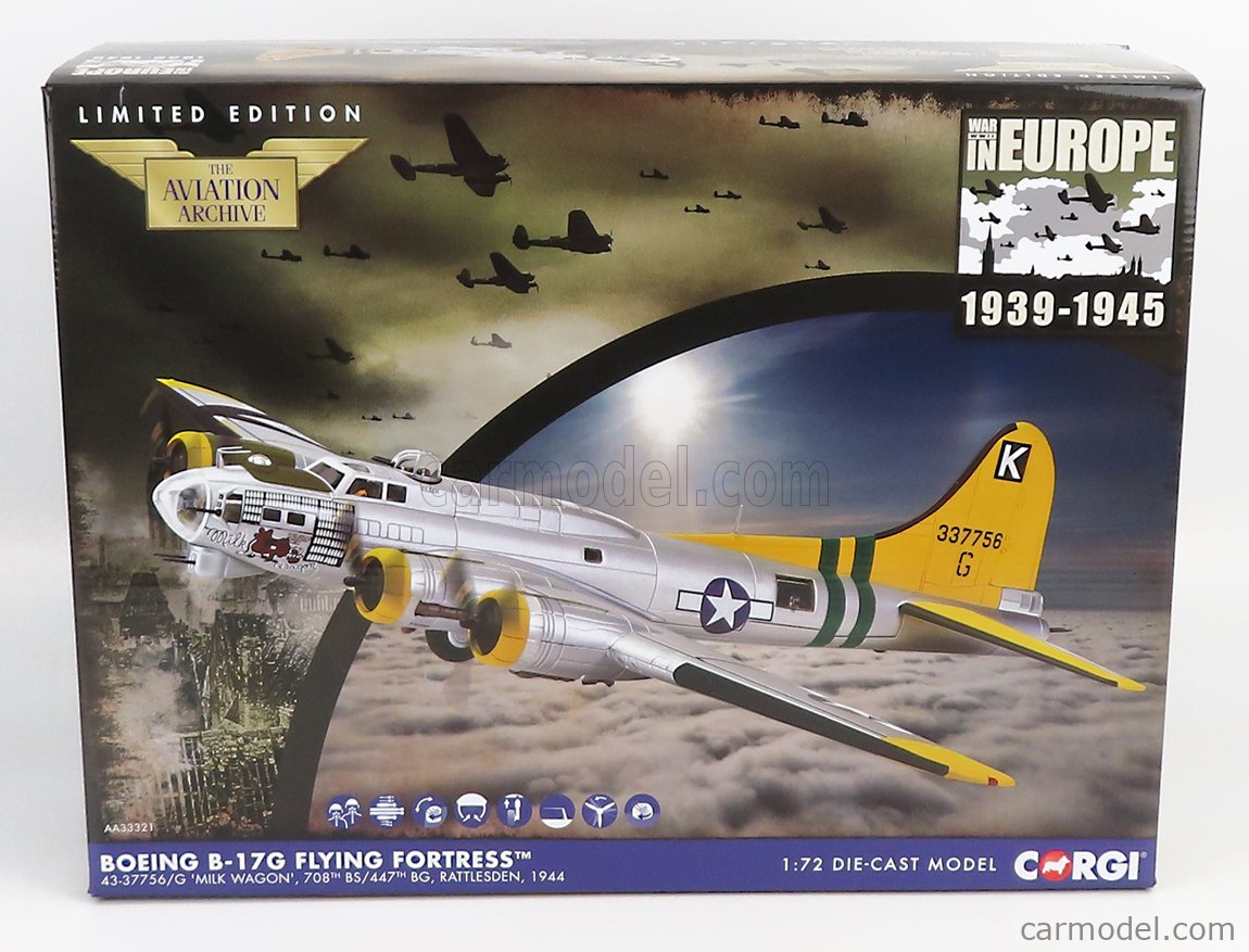 CORGI AA33321 Масштаб 1/72 | BOEING B-17G FLYING FORTRESS MILK WAGON ...