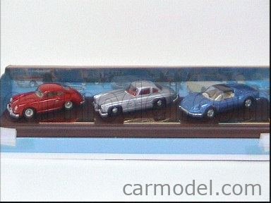 Coffret 3 Dinky : Porsche 356A, Mercedes 300SL Gullwing, Ferrari Dino 246 GTS – Neuf De Stock