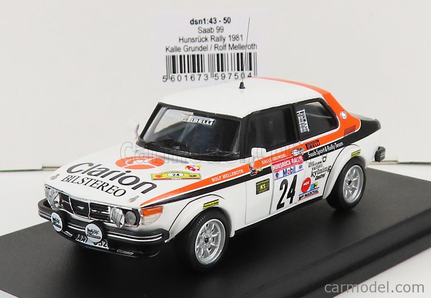 Miniature 1/43 Trofeu Saab 99 #24 - Rallye Hunsruck 1981 - K.Grundel / R.Melleroth