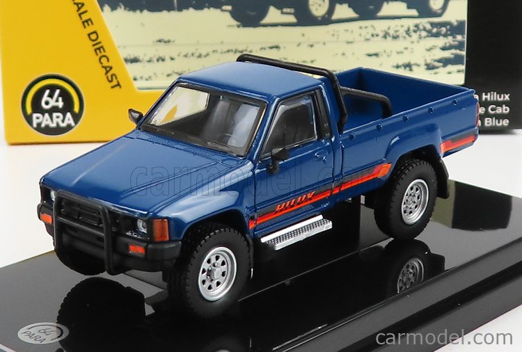GCD Modellino Auto Pressofuso 1:64 Hilux 1985 SR5 – Collezione Con Custodia E Base