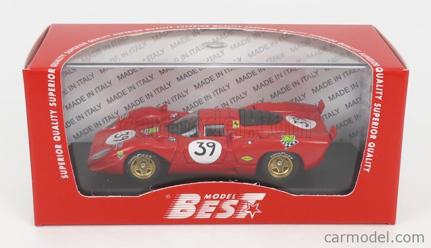 BEST-MODEL 9438/2 Scale 1/43 | FERRARI 312P 3.0L V12 COUPE TEAM N.A.R.T ...