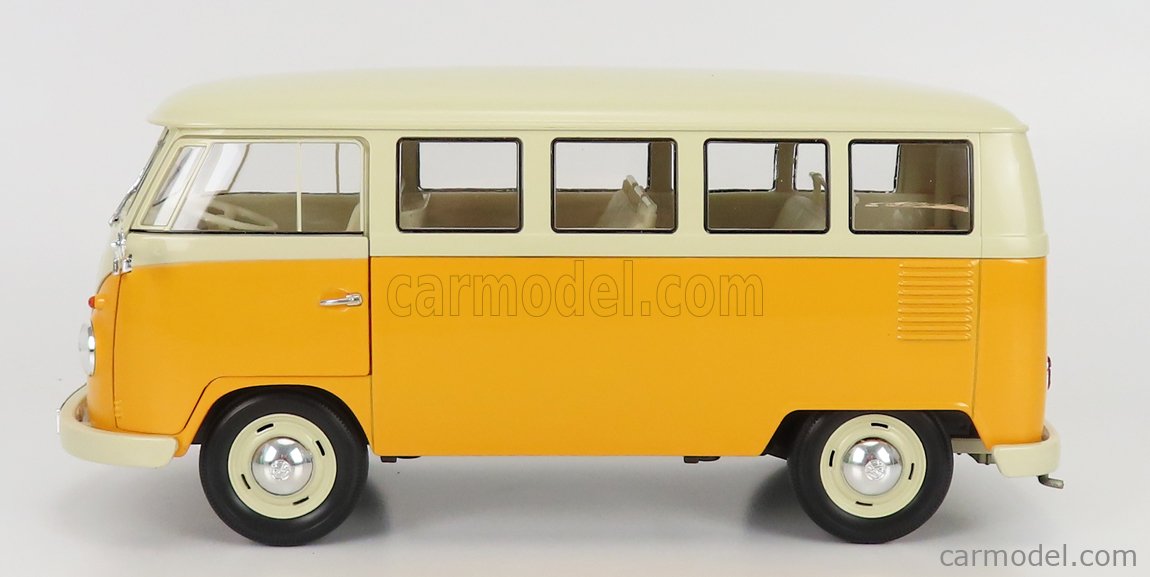 WELLY WE18054Y Scale 1/18 | VOLKSWAGEN T1 MINIBUS 1963 WHITE OCHRE