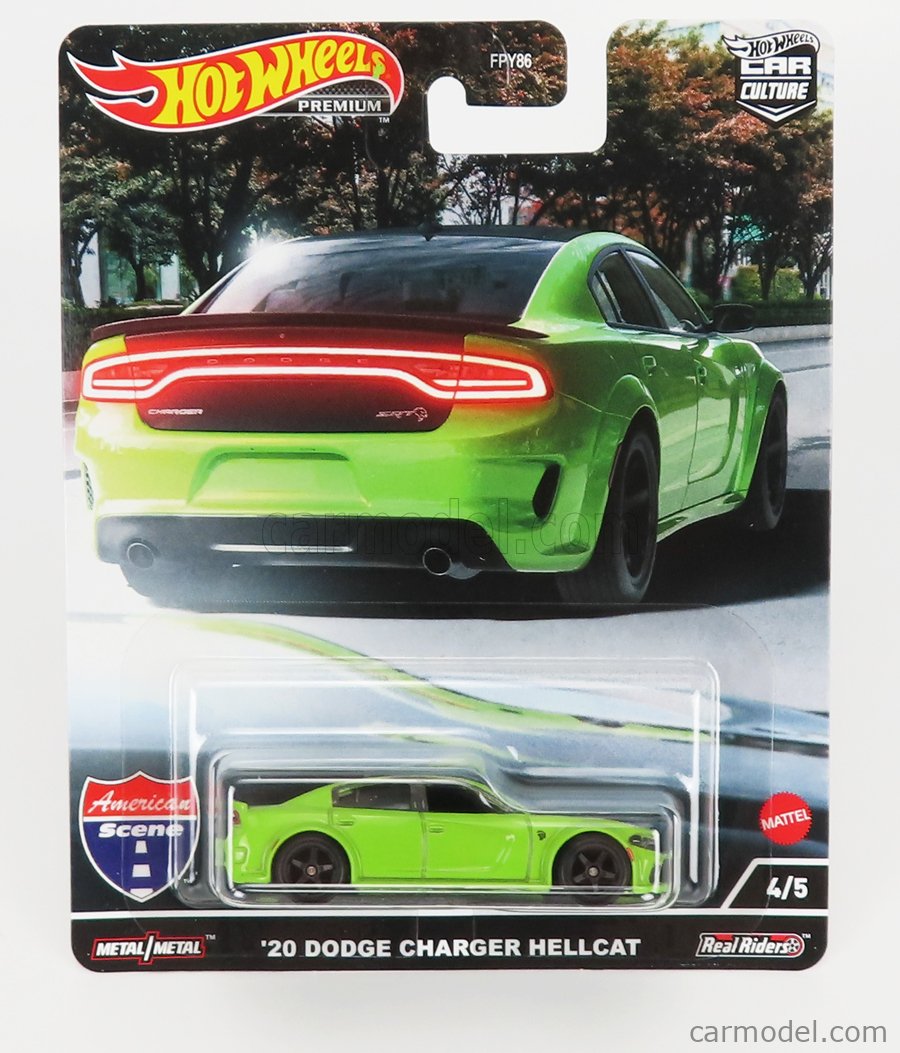 MATTEL HOT WHEELS HCK04 Scale 1/64 | DODGE CHARGER HELLCAT COUPE 2020 GREEN