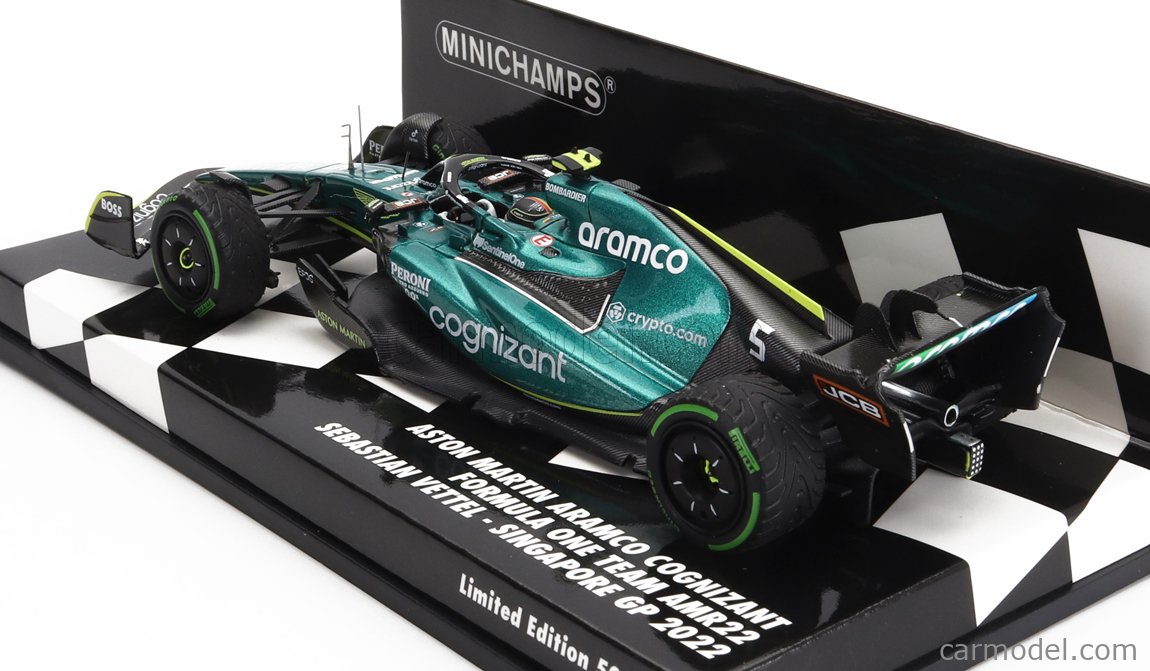 Minichamps ASTON MARTIN ARAMCO COGNIZANT SINGAPORE VETTEL 2022 F1 GP prevente