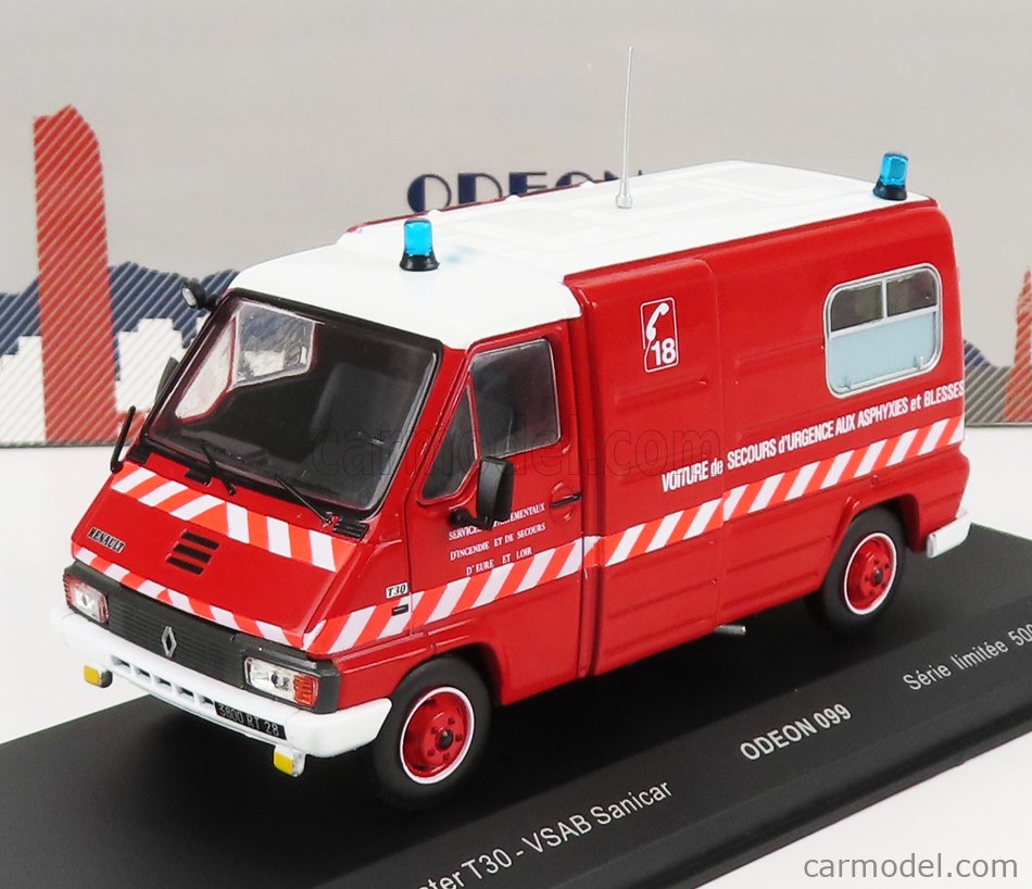 Odeon Ambulance RENAULTMaster Camion de Pompiers T30 VSAB