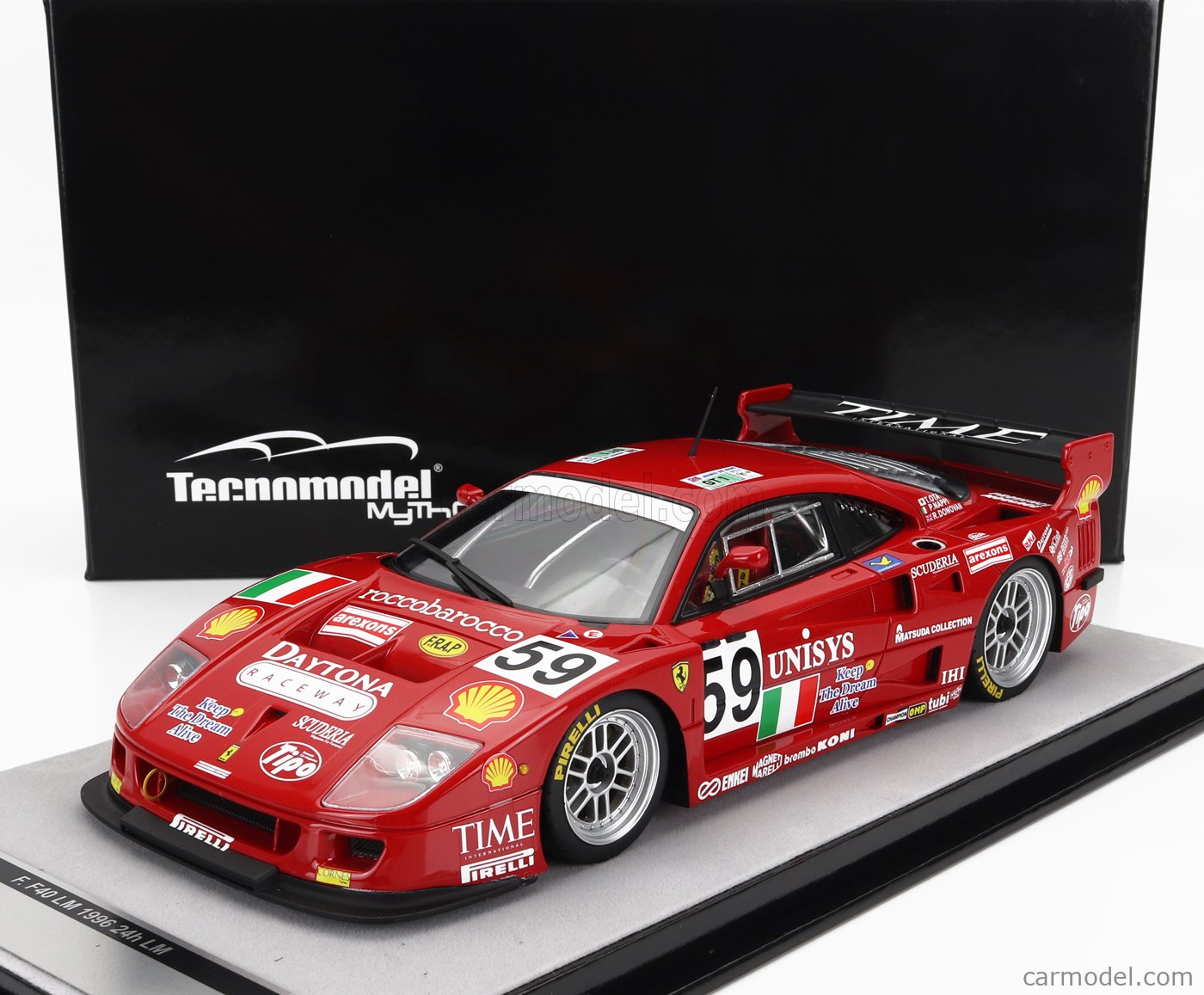 TECNOMODEL 1/18 Ferrari F40 GTE #44 TEAM ENNEA SRL IGOL 24h LE MANS