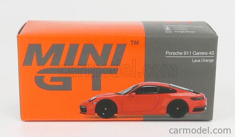 Mini Gt Porsche 911 992 Carrera 4S Lava Arancione MGT00371 1/64 - Foto 4