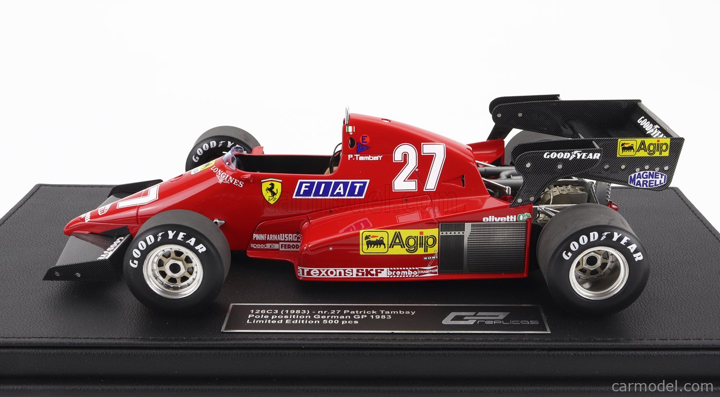 GP Replicas 1:18 P. Tambay Ferrari F1 126C3 #27 Pole