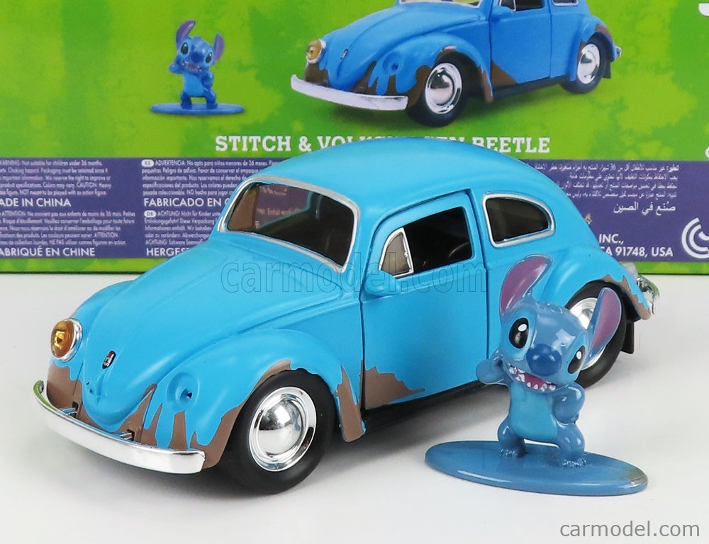 Lilo and Stitch Stitch Figurine & 1959 VW Volkswagen Beetle 33251 1/32