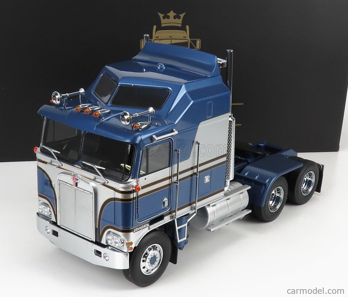 ROADKINGS RK180144 Echelle 1/18 KENWORTH K100 AERODYNE TRACTOR TRUCK 3ASSI 1976 BLUE MET
