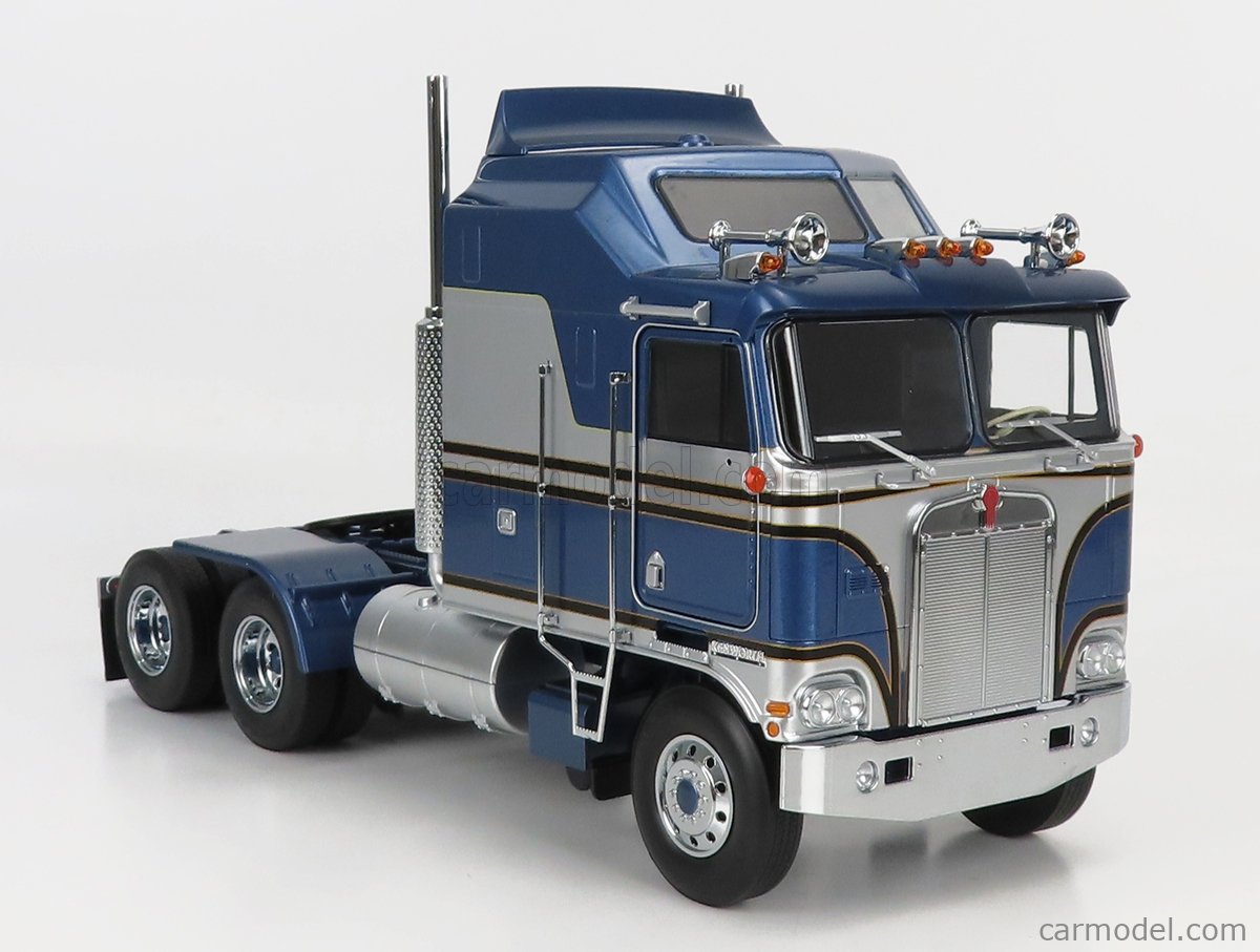 ROAD-KINGS RK180144 Masstab: 1/18 | KENWORTH K100 AERODYNE TRACTOR TRUCK  3-ASSI 1976 BLUE MET