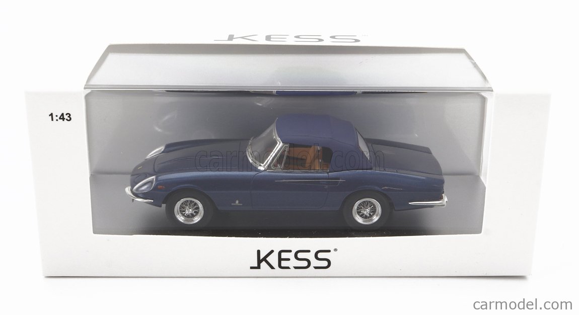 KESS-MODEL KE43056282 Echelle 1/43  FERRARI 365 CALIFORNIA SPIDER CLOSED 1966 BLUE