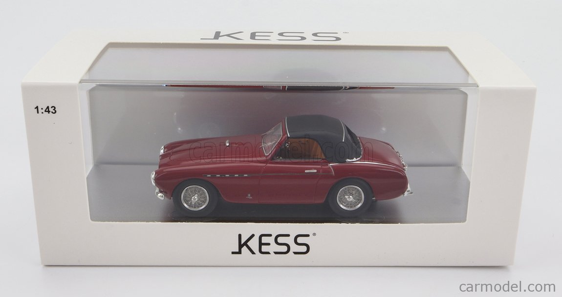 KESS-MODEL KE43056061 Scale 1/43  FERRARI 212 EXPORT VIGNALE ch.0110e CABRIOLET CLOSED 1951 BORDEAUX BLACK