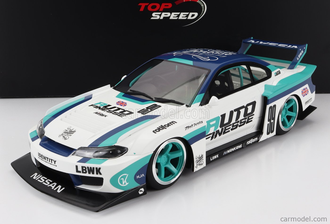 TRUESCALE TS0449 Scale 1/18 | NISSAN SILVIA S15 TEAM AUTO FINESSE N 99 ...