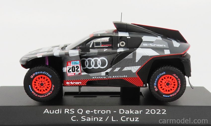 Miniature Spark 1/43 Audi Q E-tron RS #207 - Rallye Dakar 2023 - Carlos Sainz