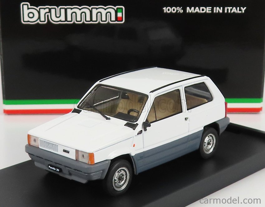 Fiat Panda 30 1980 White Brumm R387-04 - Miniatures Autos Motos