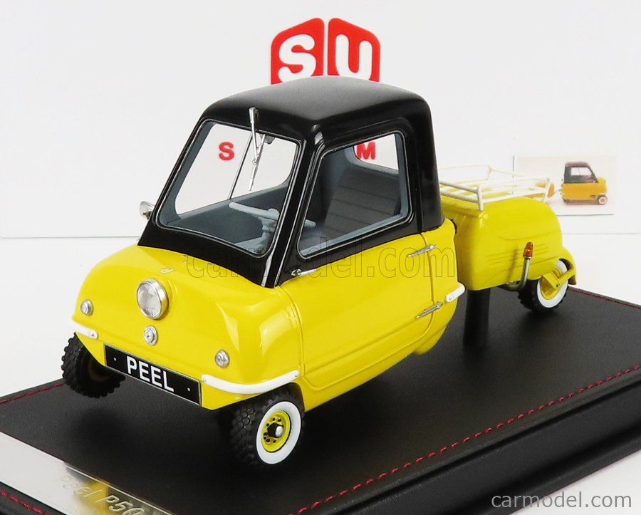 VMB-MODELS 161316 Scale 1/18  PEEL P50 WITH TRAILER 1964 YELLOW BLACK