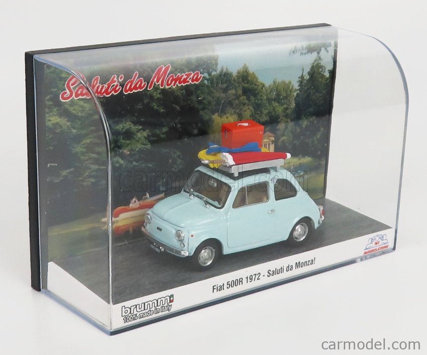 Modèle Réduit Brumm Fiat 500R 1972 Tutti Al Mare - échelle 1:43, Neuf En Boîte, Parfait Collection