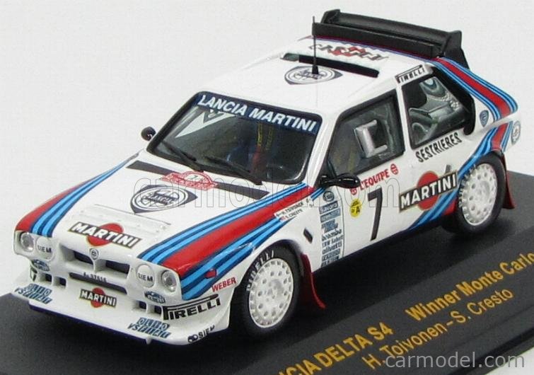 LANCIA - DELTA S4 MARTINI N 7 WINNER RALLY MONTECARLO 1986 H.TOIVONEN -  CRESTO