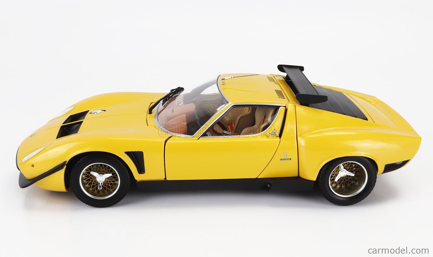 KYOSHO 08319GY Scale 1/18 | LAMBORGHINI MIURA SVR 1970 YELLOW