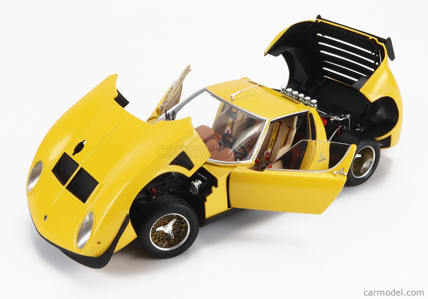KYOSHO 08319GY Scale 1/18 | LAMBORGHINI MIURA SVR 1970 YELLOW
