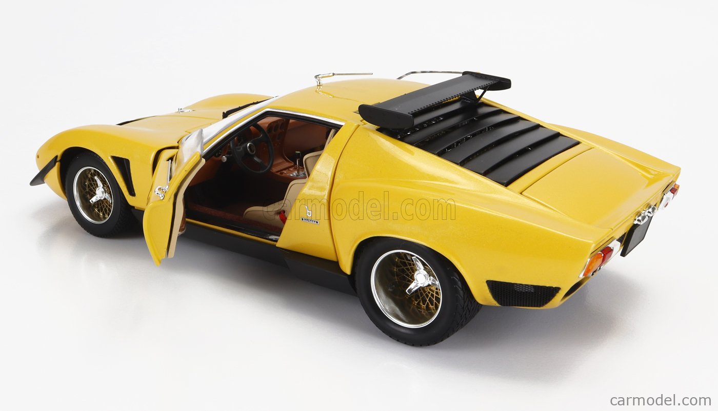 KYOSHO 08319GY Scale 1/18 | LAMBORGHINI MIURA SVR 1970 YELLOW